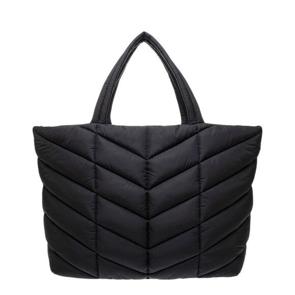 Saint Laurent Puffer Tote, Black - Picture 2 of 3